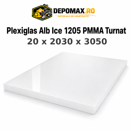 Plexiglas Alb/Ice 1205 PMMA turnat 20 x 2030 x 3050 mm